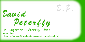 david peterffy business card